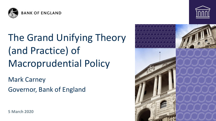 the grand unifying theory and practice of macroprudential