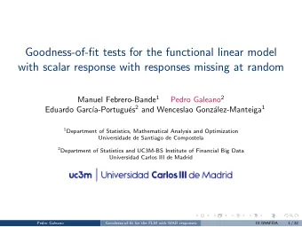 Goodness-of-fit tests for the functional linear model  with scalar response with responses missing