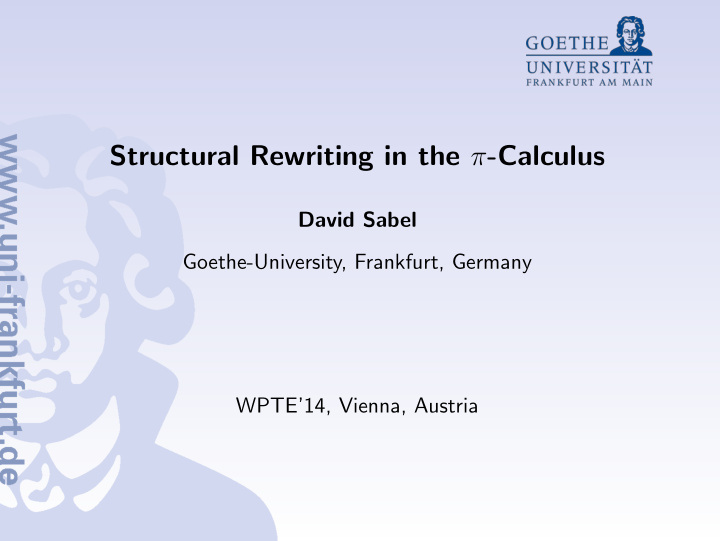 structural rewriting in the calculus