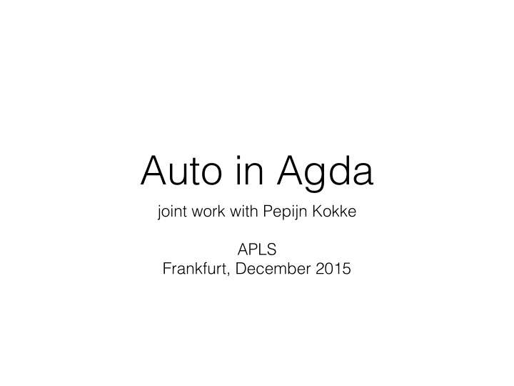 auto in agda