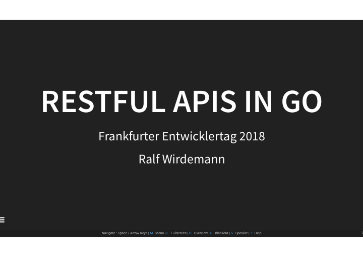 restful apis in go