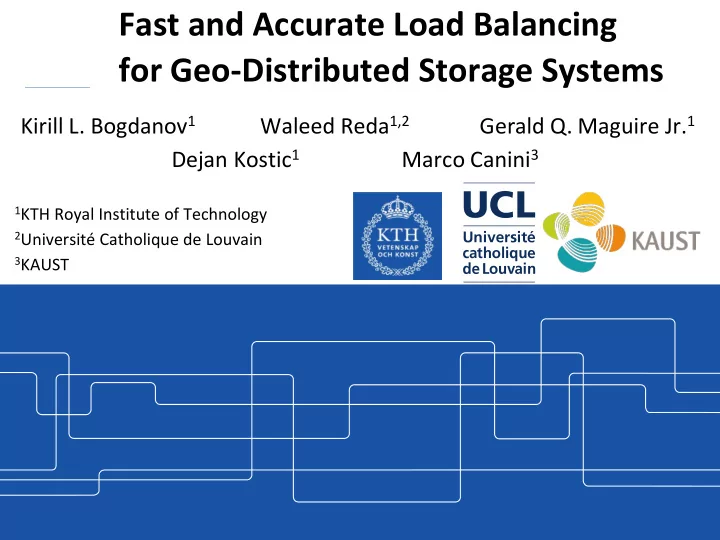 fast and accurate load balancing