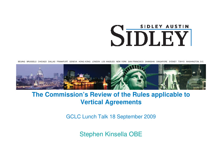 the commission s review of the rules applicable to