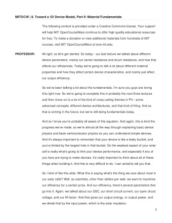1  Now we can split up that again into open circuit voltage, short circuit current, and fill