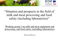 milk and meat processing and food
