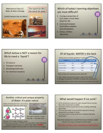 Which  of  today's  learning  objecBves    Welcome  to  Class  12: