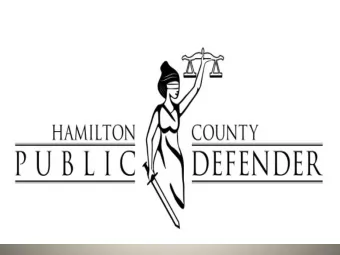 EXPUNGEMENT PROGRAM  PRESENTED BY THE LAW OFFICE OF THE HAMILTON COUNTY PUBLIC DEFENDER  What Can
