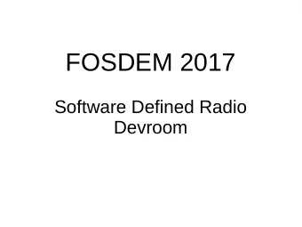 FOSDEM 2017  Software Defined Radio  Devroom  SDR Devroom  Organizers  Phil  Balister, Martin