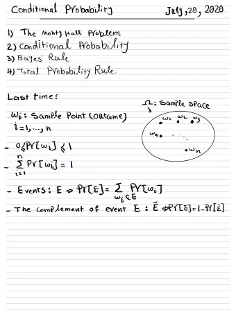 e fruit  E  Events E re E  PREE  i PREE The complement of  event 1 The Monty Hall Problem  I  z  z