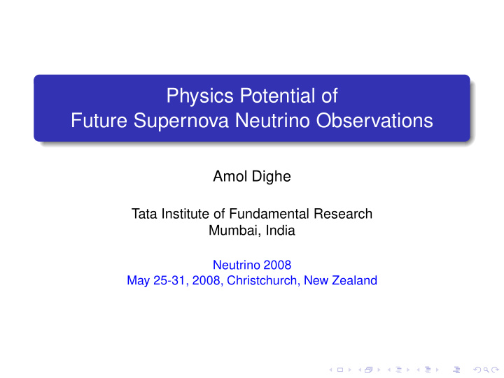 physics potential of future supernova neutrino