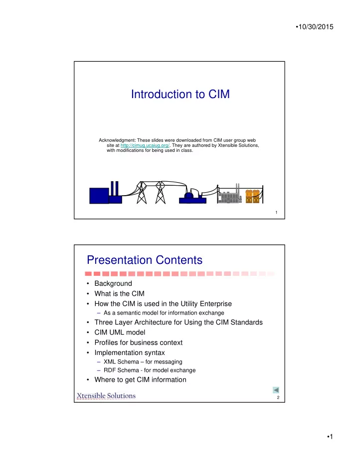 introduction to cim