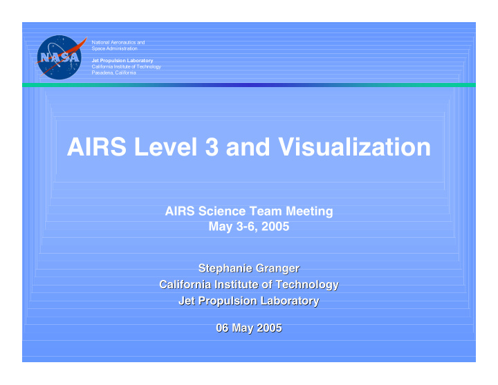 airs level 3 and visualization