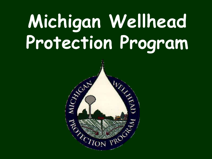 michigan wellhead protection program seven elements of