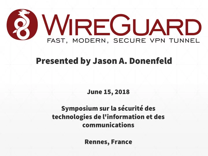 presented by jason a donenfeld
