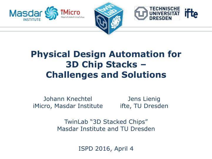 physical design automation for
