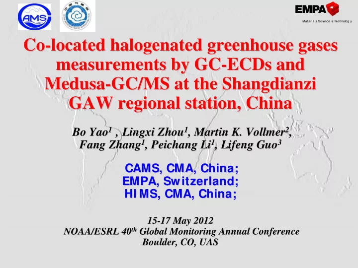 co located halogenated greenhouse gases located