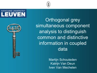 Orthogonal grey  simultaneous component  analysis to distinguish  common and distinctive