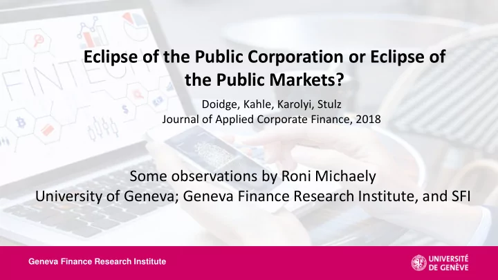 eclipse of the public corporation or eclipse of the