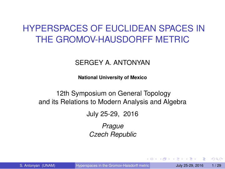 hyperspaces of euclidean spaces in the gromov hausdorff