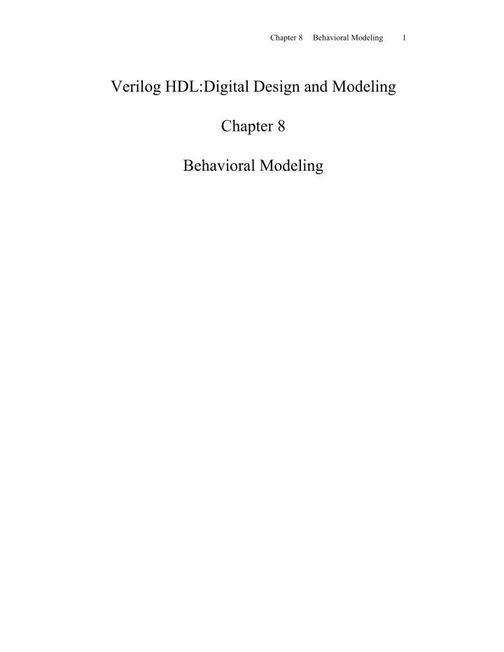 verilog hdl digital design and modeling chapter 8