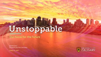 Our focus for the future  Ed McCauley  President and Vice-Chancellor  October 13, 2020  +16%