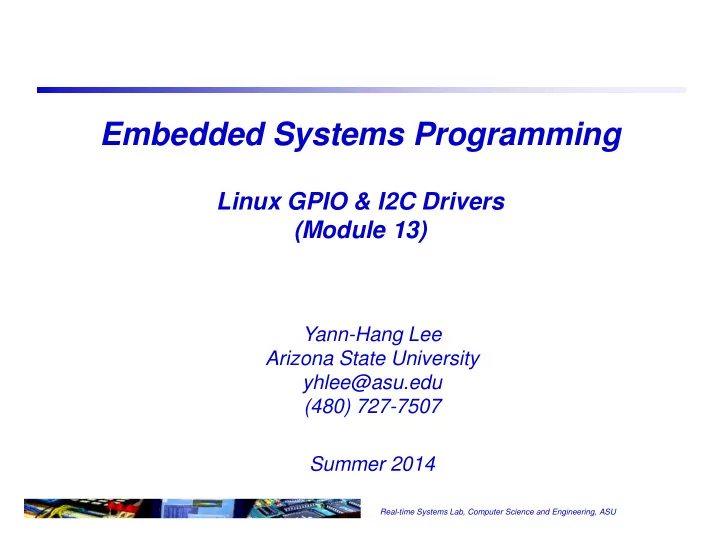 embedded systems programming