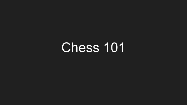 chess 101 the pieces