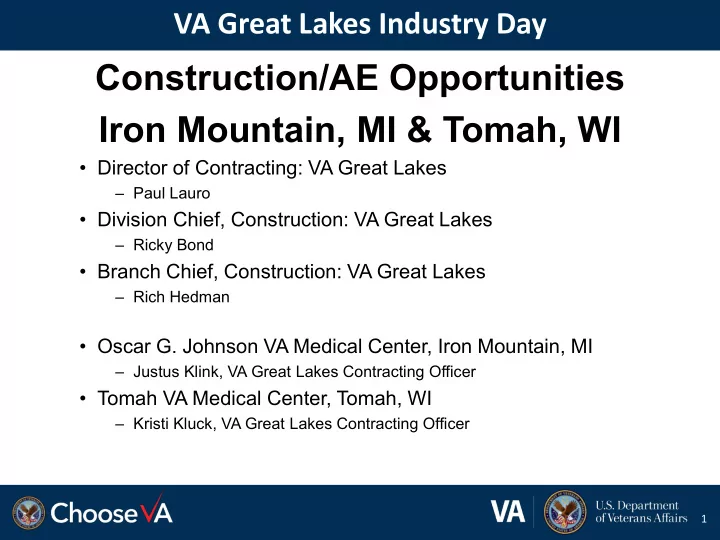 construction ae opportunities iron mountain mi tomah wi