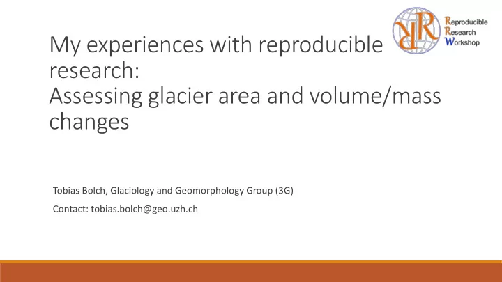 assessing glacier area and volume mass