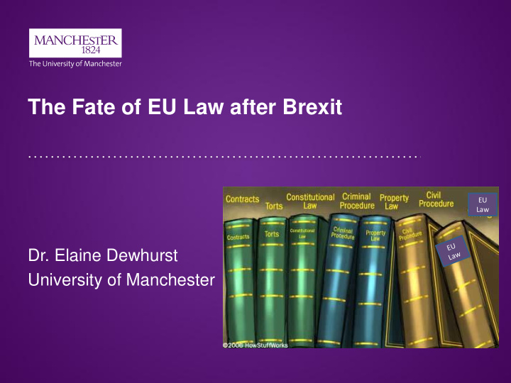 the fate of eu law after brexit
