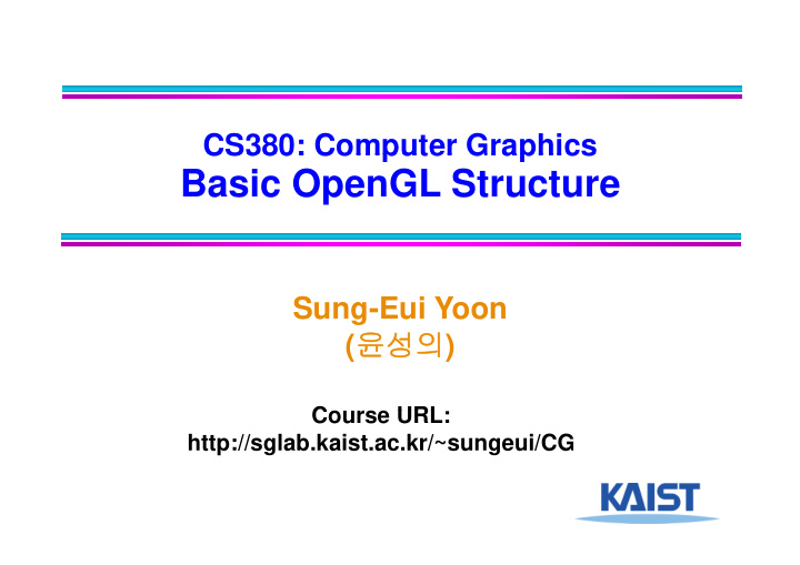 basic opengl structure
