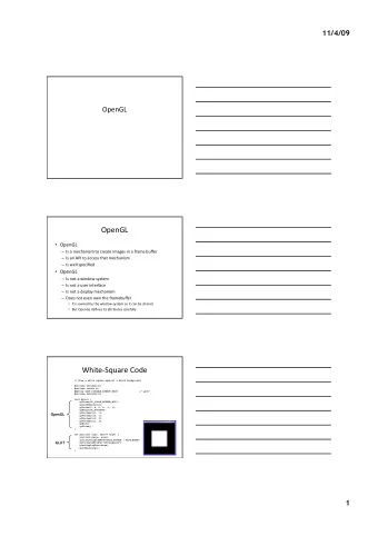 OpenGL  OpenGL  Isamechanismtocreateimagesinaframebuffer