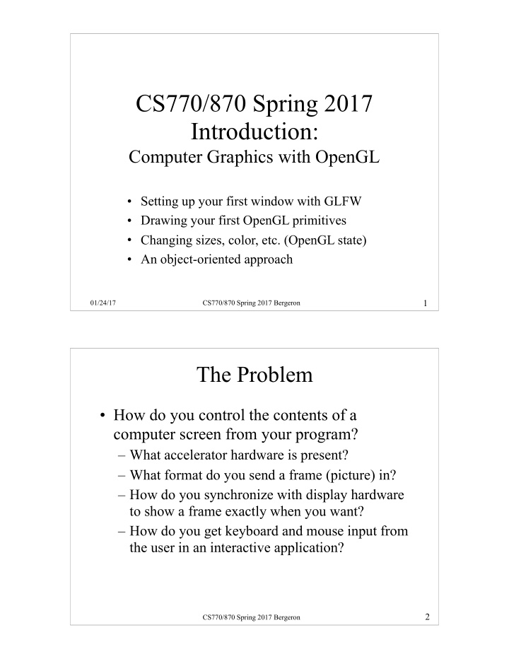 cs770 870 spring 2017 introduction