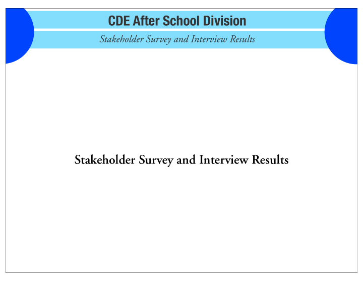 cde after school division