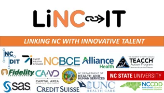 LINKING NC WITH INNOVATIVE TALENT  &quot;Most of society would like to  count me out, but LiNC-IT