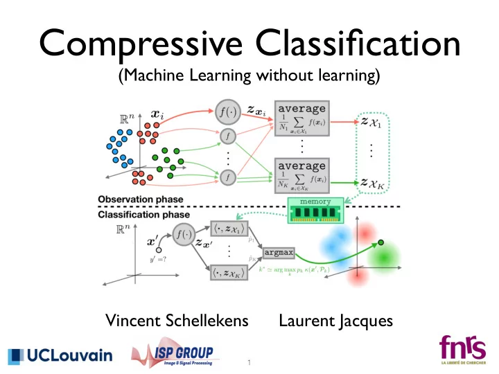 compressive classification