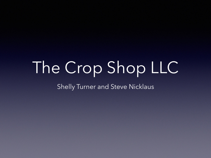 the crop shop llc