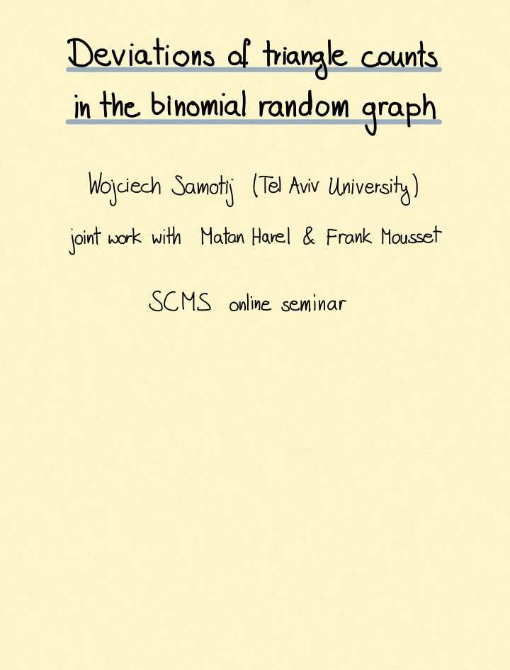 in the binomial random graph