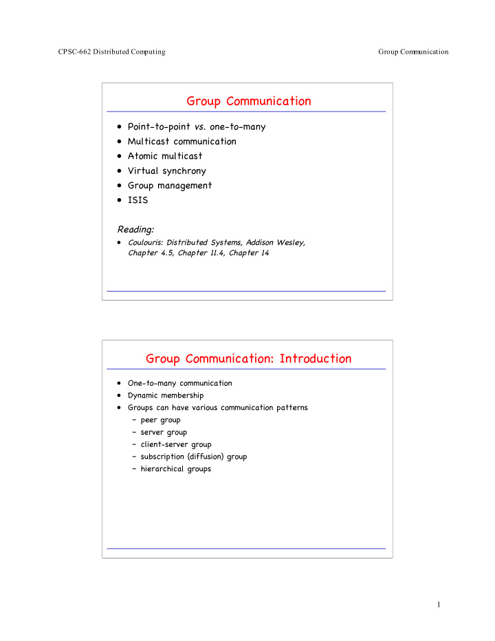 group communication