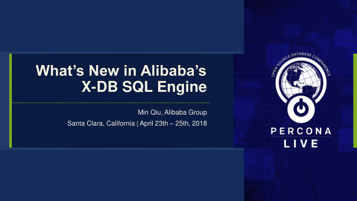 what s new in alibaba s x db sql engine