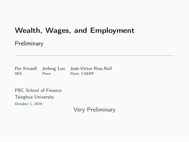 wealth wages and employment