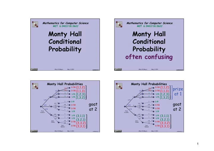 monty hall monty hall conditional conditional probability
