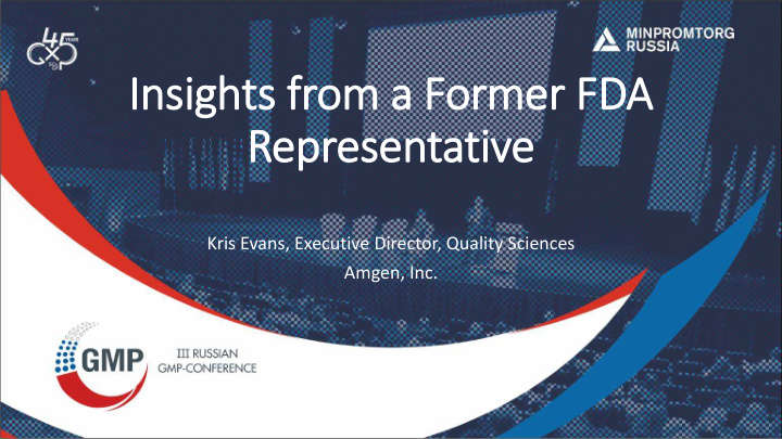 insights f s from om a a for ormer fd fda representat