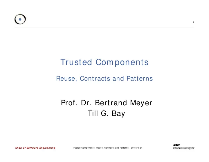 trusted components