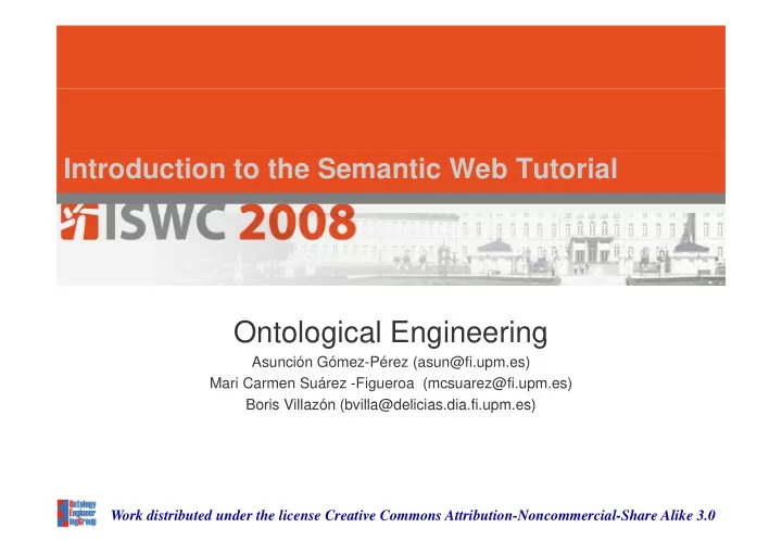 ontological engineering ontological engineering