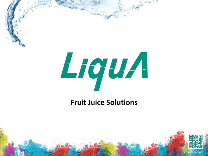 fruit juice solutions
