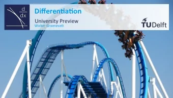 Differen'a'on    University  Preview    Wolter  Groenevelt    Example: