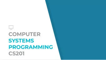 COMPUTER  SYSTEMS  PROGRAMMING  CS201  Hello! Im Chris Kim .  Im a software engineer at