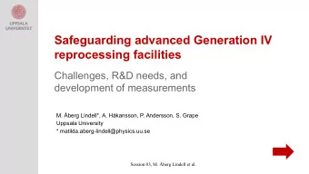 Safeguarding advanced Generation IV  reprocessing facilities  Challenges, R&amp;D needs, and