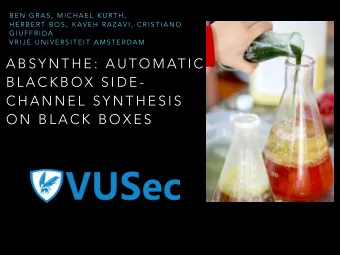 A B S Y N T H E :  A U T O M AT I C  B L A C K B O X  S I D E -  C H A N N E L  S Y N T H E S I S